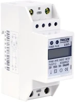 Tracon TVOF12 Lcd kijelzésű, közvetlen, 1 fázisú, 2 modul fogyasztásmérő kép