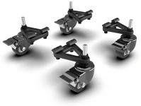 Trak racer TR80-WHEELSET4 Szimulátor kiegészítő - Universal Caster Wheels with Brake & Mounting kép