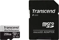 Transcend 10 U3 V30 A2 256gb microsdxc usd340s class 10 u3 v30 a2 + adapterrel memóriakártya kép