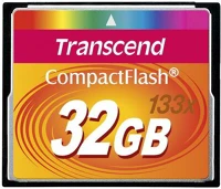 Transcend TS32GCF133 32gb high speed 133x compactflash memóriakártya kép