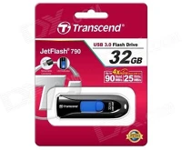 Transcend TS32GJF790K Jetflash 790 32 gb fekete/kék kép