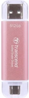 Transcend TS512GESD310P Esd310 512gb usb-a/c 3.2 gen2 külső ssd rózsaszín kép