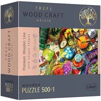 Trefl 500+1DB-OS Wood craft: színes koktélok fa puzzle 500+1db-os (20154t) kép