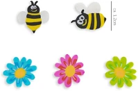 Trendhaus P0017-0043 Meine bienenfreunde 12 db-os radír üvegben kép