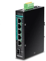 Trendnet TI-PG541 10/100/1000 mbps 5 portos poe+ din-rail switch kép