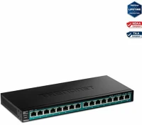 Trendnet TPE-TG161H 16 portos poe gigabit ethernet switch kép