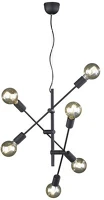 Trio 306700602 Cross 28w fekete függesztett lámpatest kép