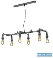 Trio 307000688 Gotham 6 x e27 antik ezüst többágú függeszték kép