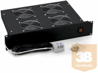 Triton RAB-CH-X02-A1 ventilátor egység rack szekrénybe, 60W, 2U, 19 kép