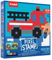 Trodat 215659 Bélyegző  pixel stamp számozott kifestő szett járművek kép