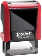 Trodat 4910 FEKETE Bélyegző  printy 4910 fekete ház piros párna kép