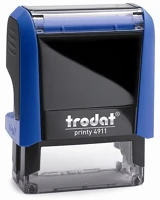 Trodat 4911É/F Bélyegző  printy 4.0 4911 égkék ház fekete párna kép