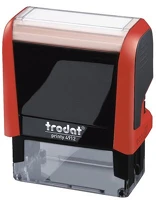 Trodat 4912P/F Bélyegző  printy 4.0 4912 tűzpiros ház fekete párna kép