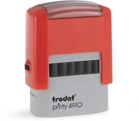 Trodat 62019 Bélyegzőház  4910 p2f piros/szürke, fekete párnával kép