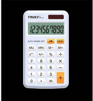 Truly 216A-10 FEHÉR Számológép  zseb  fehér kép