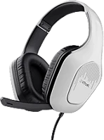 Trust GXT 415PS ZIROX Gxt 415ps zirox vezetékes fejhallgató mikrofonnal, 3,5mm jack, pc, ps5, fehér (24993) kép