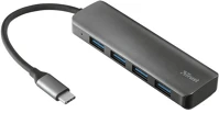 Trust 23328 Halyx 4 portos usb-c usb3.2 alumínium hub kép