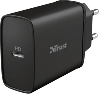 Trust 23556 USB-C; fekete; hálózati csatlakozó) kép