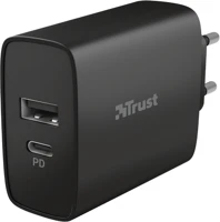 Trust 23558 USB-C; fekete; hálózati csatlakozó) kép