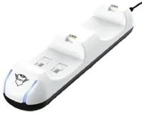 Trust GXT 251 DUO PS5 FEHÉR Gxt 251 duo ps5 fehér kontroller töltő állomás kép