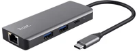 Trust DALYX 6-IN-1 Dalyx 6in1 multiport type c usb hub kép