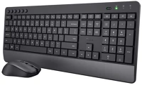 Trust TRUST24919 Trezo comfort vezeték nélküli billentyűzet és egér fekete kép