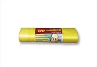 Tuti COR_KHT198 Szemeteszsák, zárószalagos, 25 l, 20 db, 50x55 cm, 12 µ, sárga kép