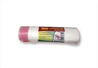 Tuti COR_KHT295 Szemeteszsák, zárószalagos, 70 l, 15 db, 64x70 cm, 14 µ, fehér kép