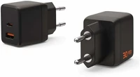 Uag 9B443511V4040 Srge hálózati töltő usb+type-c aljzat 30w, pd gyorstöltő, fekete kép