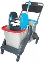 Uctem plas CK748 Takarítókocsi műanyag vázas 2 x 25 liter  eco kép