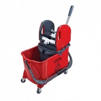 Uctem plas H65HTS731R Takarítókocsi, műanyag vázas, piros, 24 literes kép