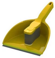 Uctem plas H65KETF222S Kézi szemeteslapát + kefe szett sárga kép