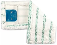 Uctem plas MY042WP Mophuzat mikroszálas 40 cm szalagfüles és zsebes fehér zöld csíkkal_ kép