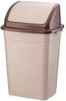 Uctem plas UP116PB Szemetes kuka billenő fedéllel műanyag 9 literes barna up116b kép