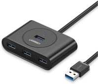 Ugreen 20290 4az1-ben usb 3.0 hub 0,5m fekete (20290) kép