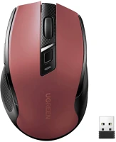 Ugreen 2,4 GHZ Mu006 vezeték nélküli egér, 2,4 ghz + bluetooth 5.0 (piros) kép
