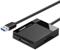 Ugreen 30231 4 az 1-ben usb 3.0 kártyaolvasó 1m fekete kép