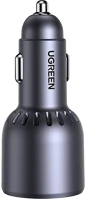 Ugreen EC703, USB + 2X Car charger  ec703, usb + 2x usb-c, 75w (black) kép