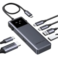 Ugreen 4K@60HZ, UNO robot, usb hub, hdmi, 2x usb-a, 3x usb-c, 100w, szürke kép