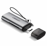 Ugreen 50704 2 az 1-ben usb-c 3.1, microsd+sd kártyaolvasó, szürke (50704) kép