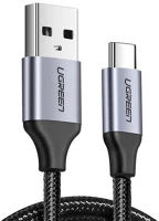 Ugreen QC3.0 Usb - usb-c qc3.0 kábel, 1,5 m (alumínium dugóval, fekete) kép