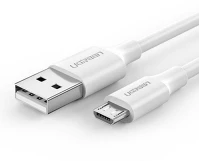 Ugreen 60141 Micro usb- usb-kábel qc 3.0, 2,4a, 1m, fehér (60141) kép