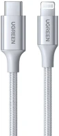 Ugreen 70523 Us304 usb-c - lightning kábel 3a 1m ezüst kép