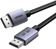 Ugreen 8K 60HZ 32.4GBPS Dp120 displayport 1.4 kábel  8k 60hz  32.4gbps  3m  fekete kép