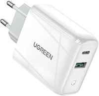 Ugreen CD170 Cd170 hálózati töltő  usb + usb-c 36w fehér kép