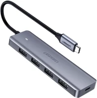 Ugreen CM219 Hub adapter 4xusb-a 3.0-usb-c, szürke kép