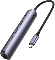 Ugreen CM418 5 AZ 1-ben adapter usb-c hub, 2x usb 3.0, hdmi, rj45, usb-c, szürke (10919) kép