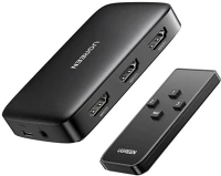 Ugreen CM332 3 AZ 1-BEN Cm332 3 az 1-ben hdmi kapcsoló 1.4, 4k, 30 hz (fekete) kép
