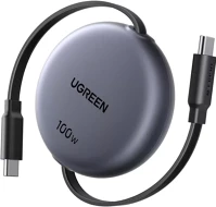 Ugreen L531 usb-c-usb-c behúzható, állítható töltő-és adatkábel automatikus kép
