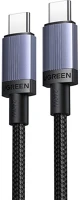 Ugreen L532 adatkábel (type-c - type-c, 240w, pd gyorstöltő 3.1, 50cm) sötétszürke kép